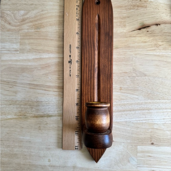 Wooden Wall Candle Holders for Taper Candles - Picture 5 of 5